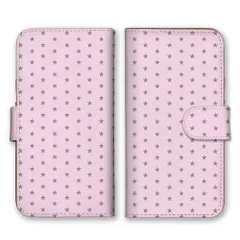 iPhone14 ケース 手帳型 アイフォン14 スマホケース 携帯ケース スター 星柄 ドット柄 水玉 パターン シンプル 平成 可愛い かわいい パステルカラー ピンク カラー01