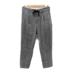 ザショップティーケー THE SHOP TK テーパードパンツ アンクル丈 チェック柄 L グレー /SY19