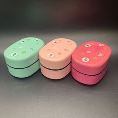 ★未使用品★可愛いお弁当箱 3個セット カラフル カラー違い 2段★