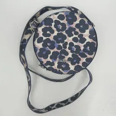 ◇ Θ Cath Kidston キャスキッドソン 花柄 丸型 ショルダーバック ネイビー マルチカラー レディース E  【1410100043354】