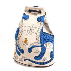 HERMES エルメス ビーチバッグ レオパード リュック・デイパック ベージュ マルチ ビーチバッグ ユニセックス 中古 美品