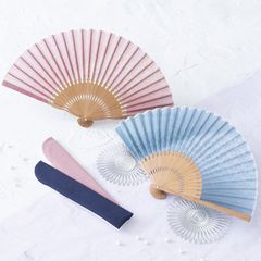 扇子 レディース 女性用 扇子袋付き すずらん メール便限定 送料無料 ケース付き 手書き 名入れ 名前入り 丈夫 竹 和風 夏 浴衣 母の日 敬老の日 内祝 .扇子.