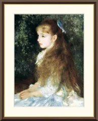 国内外の人気 プリント画 額絵 絵画 FP17 アンティーク調 水辺の家 サイン有り 絵画