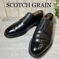 【SCOTCH GRAIN】スコッチグレイン 25 プレーントゥ 黒色 ブラック