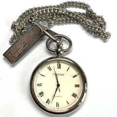 稼働品】CRISTRA 懐中時計 手巻き式 スモセコ 時計 ローマン レトロ 