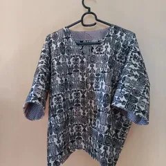 プルオーバー　着物リメイク「290」ハンドメイド