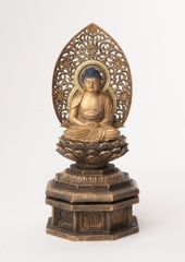 中国 特大金銅仏 仏像 坐像 蓮華座 仏教美術 唐物 高さ約48cm - メルカリ