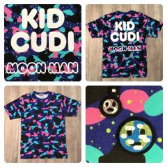 KID CUDI × BAPE CAMO MOON MAN Tシャツ Mサイズ a bathing ape エイプ ベイプ アベイシングエイプ 迷彩