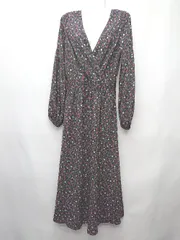 ◇ ⊇ LIMITLESS LUXURY　リミットレス 総柄 長袖 ロング丈 ワンピース 表記なし ネイビー　マルチ レディース P  【1410230018802】のサムネイル