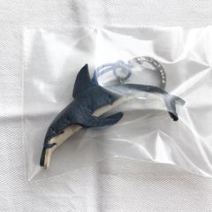La Cuoieria トスカーナレザー 牛革レザーキーホルダー イルカ 入鹿
