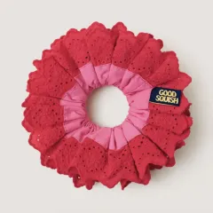 goodsquish シュシュ 赤ピンク GOOD SQUISH シュシュ COWBOY COLLECTION フリル （レッド