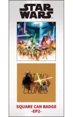 【中古】バッジ・ピンズ(男性) EP2 サーガ スクエア缶バッジ(2個セット) 「スター・ウォーズ」