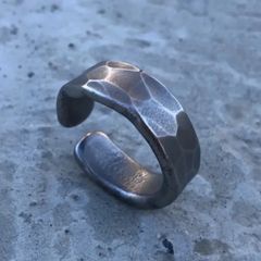 titanium big ear cuff “silver lock” イヤーカフ イヤリング