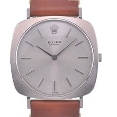 ロレックス ROLEX 3735 ヴィンテージ チェリーニ K18WG/レザー Cal.1600 手巻き メンズ 良品 R#141662