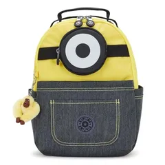 【新品】キプリング ミニオンズ コラボ ミニリュック イエロー デニム SEOUL S Minion Jeans Bl 14L Kipling Minions Backpack bag ミニオン「スチュアート」