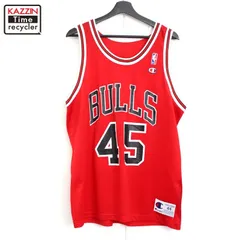 90s USA製 NBA vintage Champion シカゴ・ブルズ マイケルジョーダン ゲームジャージ ユニフォーム メンズ Lサイズ相当
