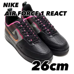 NIKE AIR FORCE 1 REACT ナイキ エア フォース 1 リアクト BLACK/BLACK-TEAM ORANGE-PINK PRIME dh7615-001 26cm