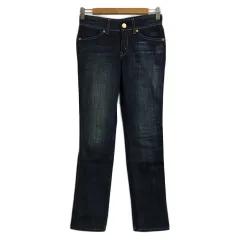 リーバイス レディースタイル LEVI'S LADY STYLE GOLD パンツ デニム ジーンズ スキニー ロング ジップフライ ラインストーン 26 紺 ネイビー