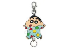 エス 【送料無料】【クレヨンしんちゃん】ラバーリールキーホルダー【パジャマしんちゃん】【しんのすけ】【アニメ】【漫画】【映画】【キーホルダー】【キーリング】【チャーム】【鍵】【雑貨】【グッズ】【かわいい】