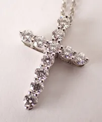 2025年最新】ティファニー Pt950 ダイヤ クロス ネックレスの人気