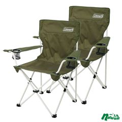 Coleman アウトドアチェア 2脚セット オリーブ - メルカリ