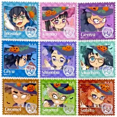 【中古】シール・ステッカー 集合 切手風ステッカーセットB 「鬼滅の刃×ufotable Cafe/マチ★アソビCAFE×ufotable DINING ハロウィンイベント2024」