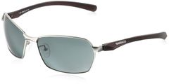 新品 シマノ(SHIMANO) 釣り用 偏光サングラス 撥水メタルフィッシンググラスPC グロスシルバー&トランスペアレントブラウン スモーク HG-065P