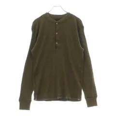 RRL ダブルアールエル ヘンリーネック長袖カットソー グレー