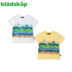 新品 kladskapクレードスコープ 2025年春夏 海の中プリント半袖Tシャツ 100cm110cm120cm【接触冷感】【吸水速乾】