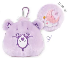 ティ 【送料無料】【ケアベア】【CAREBEARS】カラビナ付きぬいぐるみファスナーポーチ【スウィートドリームベア】【クマ】【動物】【アニマル】【アメキャラ】【ポーチ】【ケース】【小物入れ】【コインケース】【小銭入れ】【収納】【雑貨】【グッズ】【かわいい】