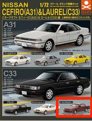 Cカークラフト　1/72 スケール  日産 ローレル C33　パープル　カスタムカラー