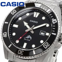 新品 未使用 時計 CASIO 腕時計 カシオ 時計 ウォッチ CASIO カシオ 逆輸入モデル クォーツ カジキマグロ ダイバー 200M ブラックベゼル メタルバンド MDV-106DD-1A1V [並行輸入品]