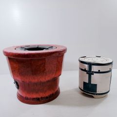 昭和レトロ　練炭火鉢　常滑焼　オマケ付き 昭和レトロ 練炭火鉢 常滑焼 オマケ付き - メルカリ