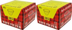 【特価セール】Kalita (カリタ) コーヒーフィルター ウェーブシリーズ ホワイト 2~4人用 50枚入り×2個セット KWF-185#22210