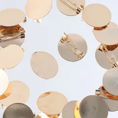 ブローチピン　台座　付き　ゴールド　20mm　KC　ふち無　20個　AP2262