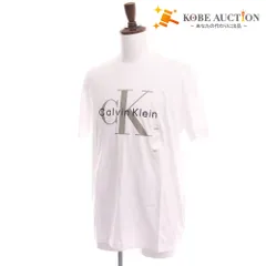 ■ カルバンクライン Tシャツ 半袖 トップス 丸首 ロゴ メンズ レディース M ホワイト タグ付き 新品 未使用