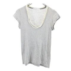 サカイラック フレンチスリーブ カットソー グレー系 sacai luck Tシャツ レディース 【中古】  【230702】 メール便可