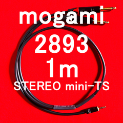 mogami 2893 PC,タブレット,スマートフォン用途他 Stereo mini ⇔ TS標準フォン LR 1m