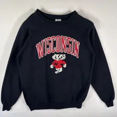 古着 80's/80年代 ヴィンテージ ヘインズ Hanes USA製 スウェット トレーナー チームロゴプリント ラグラン 大きいサイズ XXL  ブラック メンズ