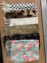 ★再値下げしました★　新品　【送料込み】【福袋】マフラー・ストール　3枚セット　アソートセット　福袋　何が届くかはお楽しみ♪♪　3枚組  マフラー　ストール　防寒対策　おしゃれ　薄手　厚手