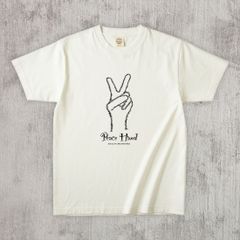 グラフィックTシャツ　Peace Hand Mono / Black