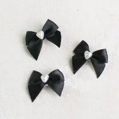 ☆ ブラック ☆ フリー ☆ スモールシックヘアクリップ3個セット Rora ヘアクリップ キッズ ローラ スモールシック ヘアピン 髪飾り 髪留め リボン パール ハート 発表会 結婚式 卒園式 入学式 女の子 女子 かわいい おしゃれ 子供 子ども こども