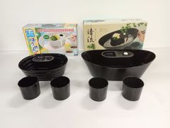 家庭用卓上流しそうめん器　大小2点【中古品】