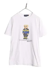 【お得なクーポン配布中!】 ポロベアー ポロ ラルフローレン プリント 半袖 Tシャツ メンズ レディース M / キャラクター 半袖Tシャツ シングルステッチ クルーネック