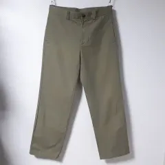 33/サムスン物産 レギュラーフィット カーキパンツ/33-482