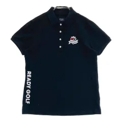 美品✨パーリーゲイツ 半袖ポロシャツ ワッペン 刺繍 ロゴ ブラック 5(L) サッカー バックプリント 半袖 ポロシャツ｜PEARLY GATES（パーリー