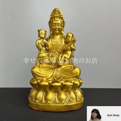 蒲公英　仏教美術　樹脂製　慈母観音菩薩像　仏像　置物　C R5241C 蒲公英様専用 仏教美術 樹脂製 慈母観音菩薩像 仏像 置物 C R5241C