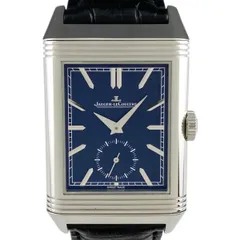 ジャガー・ルクルト JAEGER-LECOULTRE レベルソ トリビュート デュオ Q3988482 腕時計 SS レザー 手巻き ブルー メンズ 【中古】のサムネイル