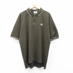 XL/古着 アディダス adidas 半袖 ブランド ポロ シャツ メンズ 90s ゴルフ ワンポイントロゴ ラグラン 大きいサイズ 濃緑 グリーン ストラ