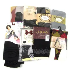 グンゼ他 トレンカ レギンス 未使用 8点セット 柄入り等 まとめて 大量 外装ダメージ有 レディース GUNZE etc